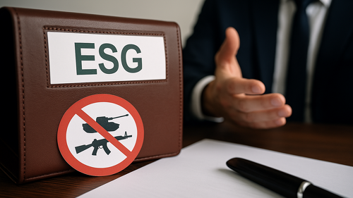 Konventionelle Rüstung als nachhaltige Geldanlage? Eine deutliche Mehrheit der Vermittler sagt Nein.