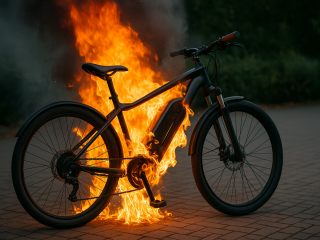 27 Prozent aller registrierten Lithium-Ionen-Brände im Vereinigten Königreich im Jahr 2024 gehen auf E-Bikes zurück.