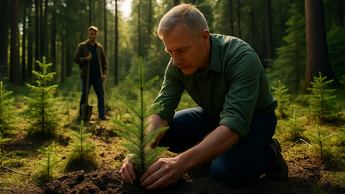 Jeder Euro, der in die Wiederaufforstung fließt, erzeugt laut einer aktuellen Studie des Instituts für ökologische Wirtschaftsforschung (IÖW) im Auftrag des Bundesverbands der Deutschen Volksbanken und Raiffeisenbanken (BVR) einen gesellschaftlichen Mehrwert von rund zwölf Euro.