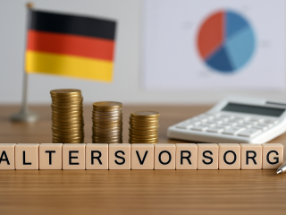 Das fehlende 'e' am Ende steht symbolisch für die ausbleibenden politischen Entscheidungen zur Reform der privaten Altersvorsorge.