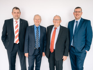 Vorstände der VEMA eG: Hermann Hübner, Andreas Brunner, Thomas Hirsch, Dr. Johannes Neder