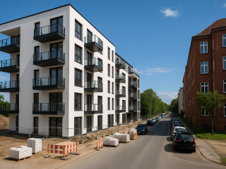 Neubauten sind in fast allen Regionen teurer als Bestandswohnungen, zeigt der aktuelle Postbank Wohnatlas.