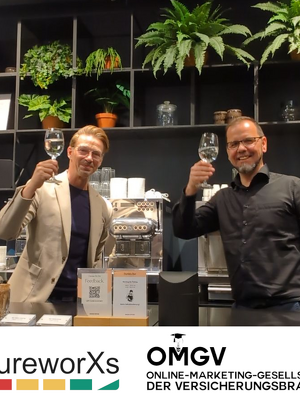 Uwe Brüggemann, Geschäftsführer von futureworXs (links) und MarKo Petersohn (OMGV).