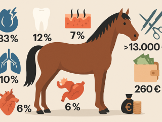 Eine aktuelle Auswertung der Uelzener Versicherungen gibt Einblick in die häufigsten Krankheitsbilder und Operationen bei Pferden (Symbolbild).