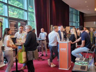 Eindruck vom Messe-Treiben auf der VIFIT in Frankfurt am Main.