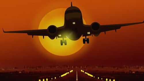 Flugzeug-Start-sonnenaufgang-36064634-FO-razihusin
