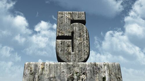 zahl-5-aus-stein-21154358-FO-jro-grafik