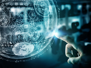 Hand-beruehrt-Cyberpsace-112387691-FO-sdecoret