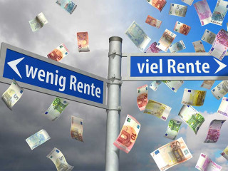 geldregen-schilder-viel-und-wenig-rente-81654558-FO-bluedesign