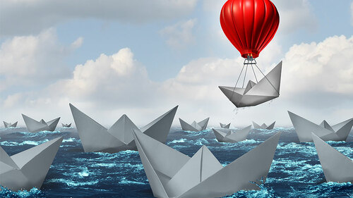 Papier-Schiff-Heißluftballon-85107420-FO-freshidea