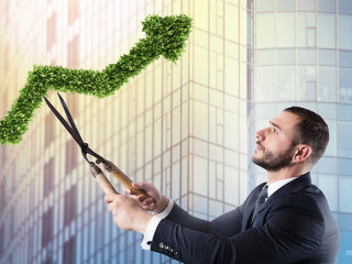 Anzugtraeger-schneidet-Pflanzen-Graph-181372237-FO-alphaspirit