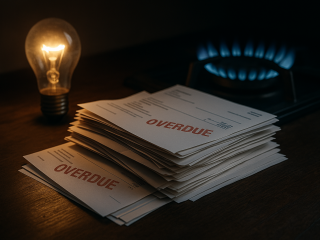 Wer seine Stromrechnungen nicht zahlen kann, plant auch weniger Geld für Vorsorge ein.
