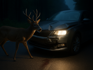 Wildunfälle belasten die deutschen Kfz-Versicherer massiv: 2024 summierten sich die Schäden auf mehr als 1,1 Milliarden Euro (Symbolbild).