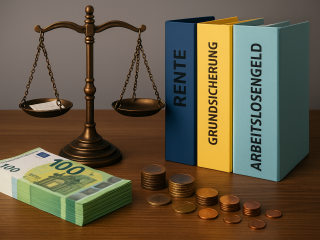 IMK-Berechnungen zeigen: Im Verhältnis zur Wirtschaftsleistung bleiben Renten-, Grundsicherungs- und Arbeitslosenleistungen stabil (Symbolbild).