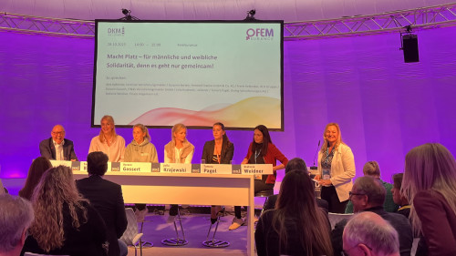 Diskussionsrunde „Macht Platz – für männliche und weibliche Solidarität, denn es geht nur gemeinsam!“ auf der DKM 2025
