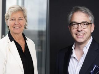 Christine Berthold-Poje und Maxim Pertl von Clearwater Analytics