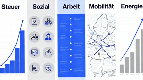 Gesetzes‑ und Reformüberblick 2026 – Steuer, Sozial, Arbeit, Mobilität, Energie