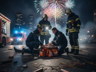 Verletzungen durch Feuerwerkskörper zum Jahreswechsel