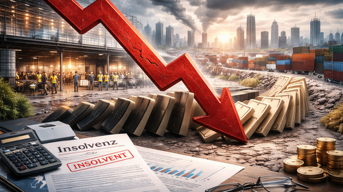 Die Zahl der Großinsolvenzen in Deutschland hat 2025 einen neuen Höchststand erreicht (Symbolbild).