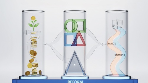 Die Reform strukturiert das Verhältnis zwischen kapitalmarktorientierter Vorsorge und staatlicher Rahmensicherung neu.