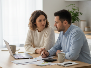 Statistik 2025: Verteilung des Haupteinkommens bei Paaren in Deutschland.