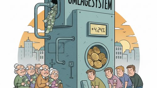 Das Umlagesystem: Was vorne hineingeht, kommt hinten wieder heraus – nur die Generationen wechseln.