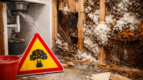 Ein Leitungswasserschaden kann weitreichende Folgen haben – bei Schwammbefall greift der Versicherungsschutz jedoch oft nicht, sodass trotz versicherter Ursache eine erhebliche Deckungslücke entsteht.