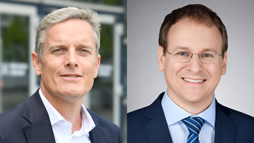 Gerrit Heine, Vorstandssprecher der BarmeniaGothaer Asset Management AG und Josef Sommeregger, Head of Insurance EMEA bei Clearwater Analytics (v.l.n.r.)