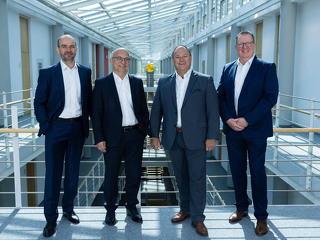 Vorstand der VPV (v.l.n.r.): Steffen Guttenbacher, Klaus Brenner, Dietmar Sturmböck und Dr. Olaf Schmitz