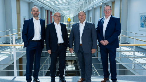 Vorstand der VPV (v.l.n.r.): Steffen Guttenbacher, Klaus Brenner, Dietmar Sturmböck und Dr. Olaf Schmitz