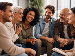 Offene Gesprächssituation in einem Team, geprägt von Vertrauen, Austausch und gegenseitigem Verständnis