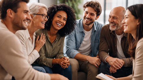 Offene Gesprächssituation in einem Team, geprägt von Vertrauen, Austausch und gegenseitigem Verständnis