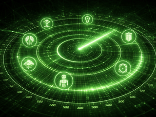 Technologische Entwicklungen im Blick: Der Tech Trend Radar 2026 zeigt, wie Versicherer bestehende Technologien zunehmend in konkrete Anwendungen überführen.