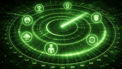 Technologische Entwicklungen im Blick: Der Tech Trend Radar 2026 zeigt, wie Versicherer bestehende Technologien zunehmend in konkrete Anwendungen überführen.