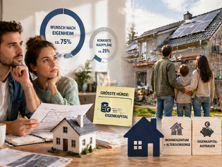 Viele Menschen wünschen sich Wohneigentum – doch fehlendes Eigenkapital macht den Traum für viele unerreichbar.