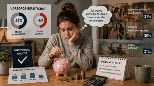 Viele Menschen wollen mehr für die Altersvorsorge sparen – doch begrenzte finanzielle Spielräume verhindern oft eine ausreichende Vorsorge.