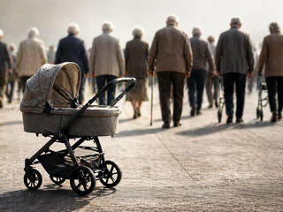 Weniger Geburten, mehr ältere Menschen: Die demografische Entwicklung verschärft den Druck auf umlagefinanzierte Sozialsysteme.