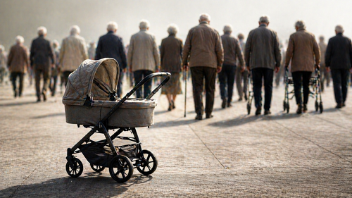 Weniger Geburten, mehr ältere Menschen: Die demografische Entwicklung verschärft den Druck auf umlagefinanzierte Sozialsysteme.
