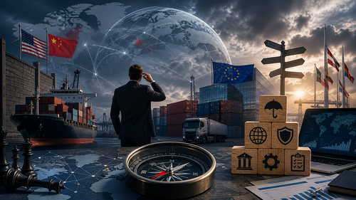 Geopolitische Spannungen, Handelskonflikte und Regulierung erhöhen die Risiken im Auslandsgeschäft und erschweren die Planung für Unternehmen.