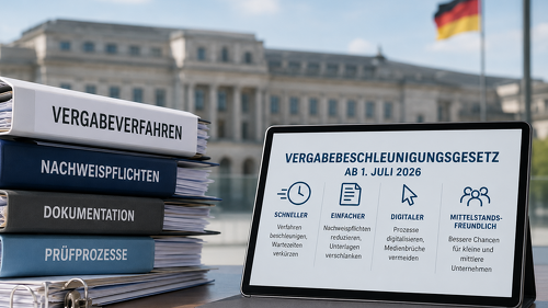 Das neue Vergabebeschleunigungsgesetz soll Verfahren vereinfachen.