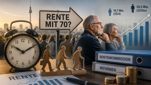 Die Debatte über eine mögliche Rente mit 70 gewinnt angesichts des demografischen Wandels und steigender Rentenausgaben zunehmend an Dynamik.