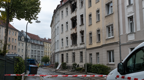 Vandalismus nach Einbruch (beispielhaft)