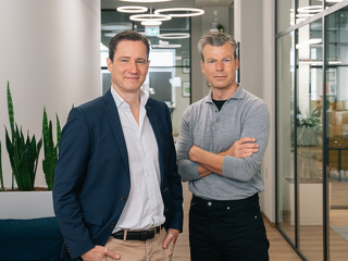Ait Voncke, CEO von blaudirekt und Hans-Peter Wolf, CPTO von blaudirekt