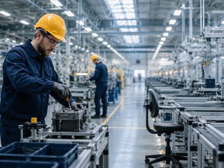 Der demografische Wandel verschärft den Fachkräftemangel in der Industrie. Während erfahrene Beschäftigte in den Ruhestand gehen, bleiben in vielen Unternehmen Arbeitsplätze und Fertigungsstationen zunehmend unbesetzt.