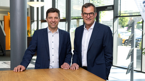 Die Geschäftsführer der vfm-Gruppe: Robert Schmidt und Klaus Liebig