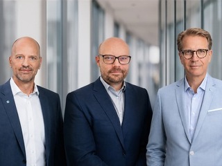 v.l.n.r.: Joachim Zech, Geschäftsführer die Bayerische Online-Versicherungsagentur und -Marketing GmbH (BOAM), Philipp Langendörfer, neuer Geschäftsführer der BOAM, und Martin Gräfer, Vorstand die Bayerische.
