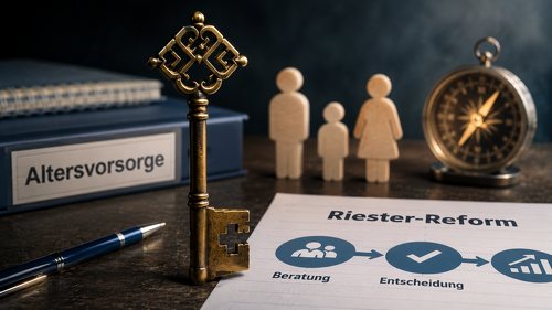 Mit der Reform der geförderten Altersvorsorge wird Beratung zur Schlüsselaufgabe. Viele Riester-Sparer wünschen sich persönliche Unterstützung bei der Entscheidung über ihren weiteren Vorsorgeweg.
