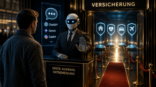 KI-Chatbots entwickeln sich zunehmend zum ersten Orientierungspunkt bei Versicherungsentscheidungen und beeinflussen die Vorauswahl möglicher Anbieter.
