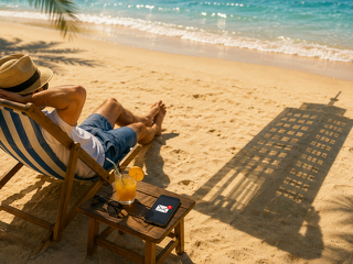 Viele Beschäftigte bleiben auch im Urlaub telefonisch oder per Messenger erreichbar. Für Unternehmen wird die Organisation echter Erholungszeiten damit zu einer Führungsaufgabe.