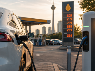Steigende Kraftstoffpreise beschleunigen den Umstieg auf Elektroautos. Besonders der Gebrauchtwagenmarkt gewinnt nach den Daten des HUK-E-Barometers deutlich an Dynamik.